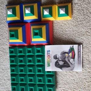 Wedgits Building Blocks with Base Board